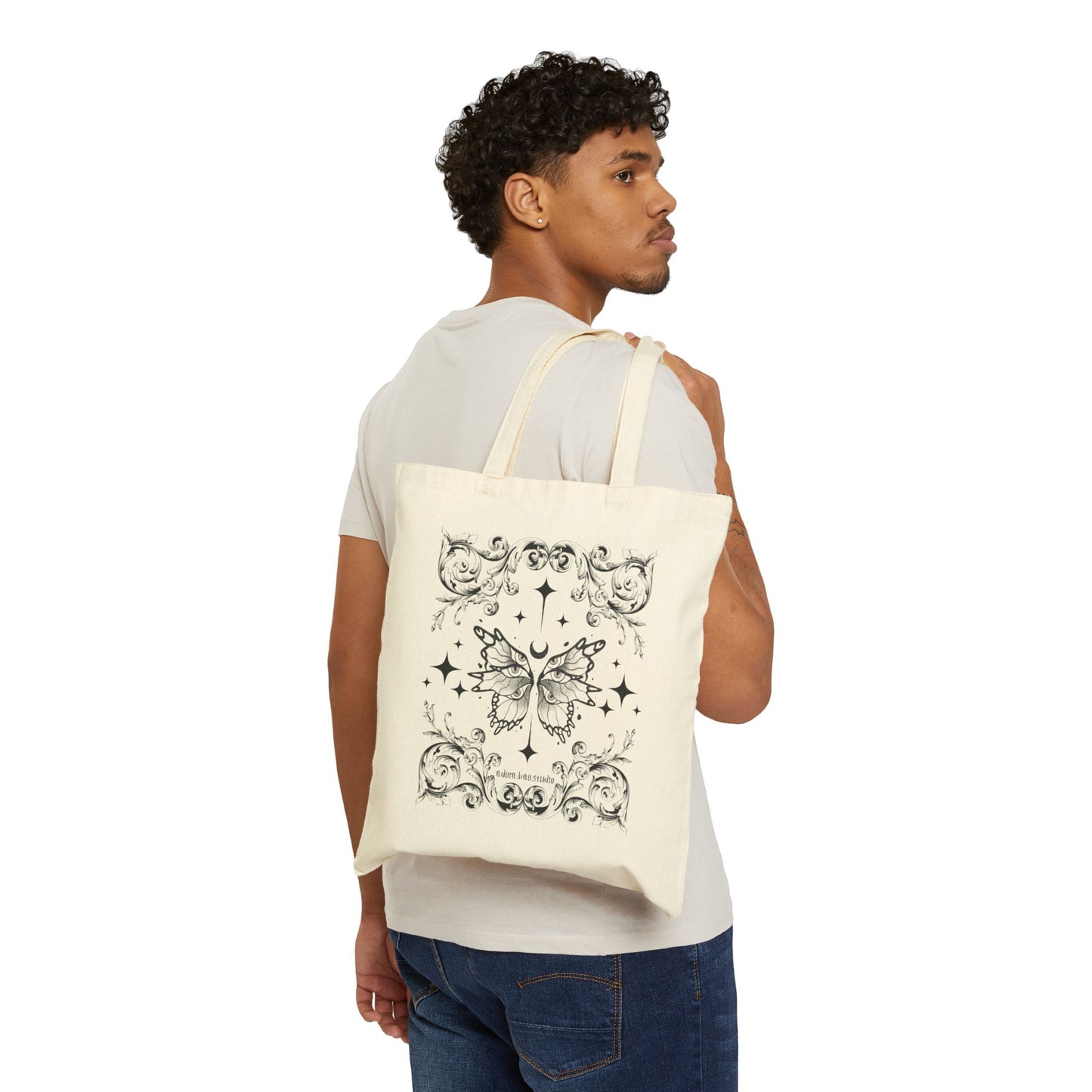 Fantastical Butterfly Spread - Cotton Canvas Tote Bag – Eco-Friendly