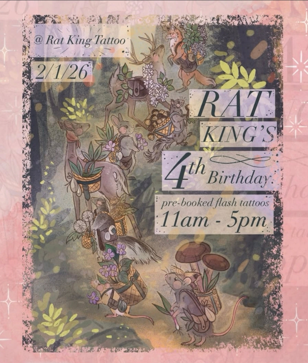 02/01/2026 - Rat King Tattoo's 4th Birthday!